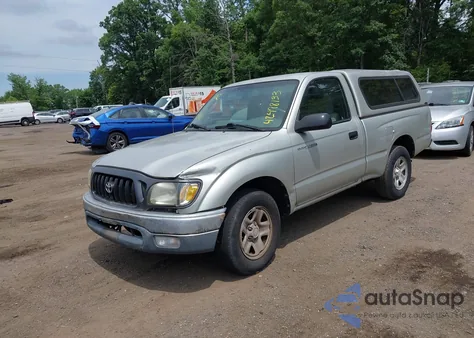 2001 Toyota Tacoma из США, поврежденный, VIN 5TENL42N31Z873658
